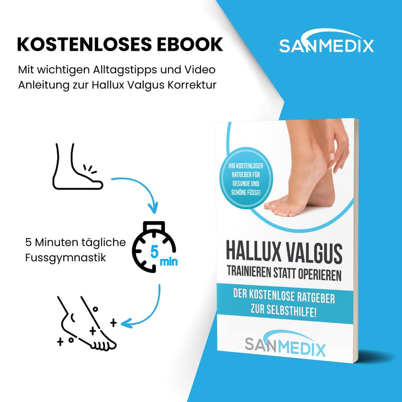 Sanmedix Hallux Valgus toe separator training band for the toe - correction set for men and women to relieve pain from bunions basic - NewNest Australia