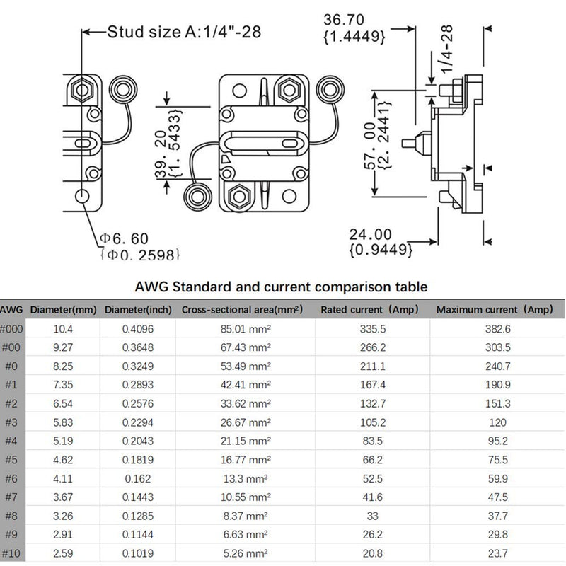 STETION 100 Amp Circuit Breaker Trolling with Manual Reset Car Marine Trolling Motors Boat ATV Manual Power Protect for Audio System Fuse 12V-48VDC Waterproof (100Amp) … 100Amp - NewNest Australia
