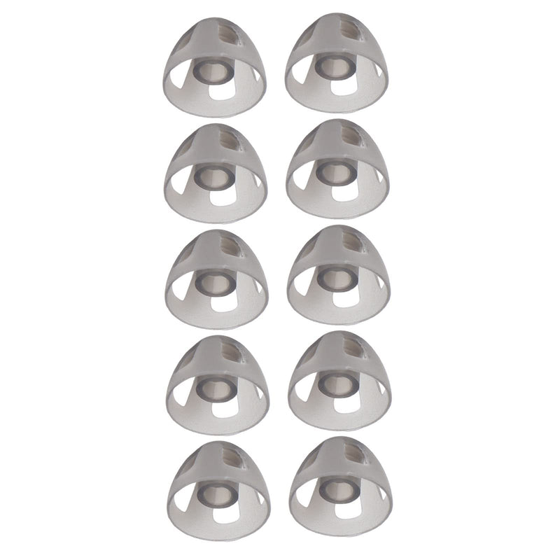 Ear Tips, 10pcs Hearing Aid Domes Earbud Tips Replacement Earbud Tips Ear Bud Hearing Aid Earplug Soft Open Domes Black Layer Replacements Eartip for The Elderly The Hearing Impairments People(M) M - NewNest Australia