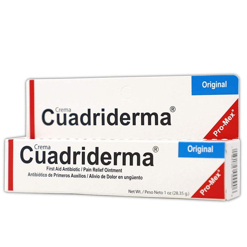 Cuadriderma Original, First Aid Antibiotic, Minor Cuts and Burns Protection Ointment, 1 Oz, Tube. - NewNest Australia