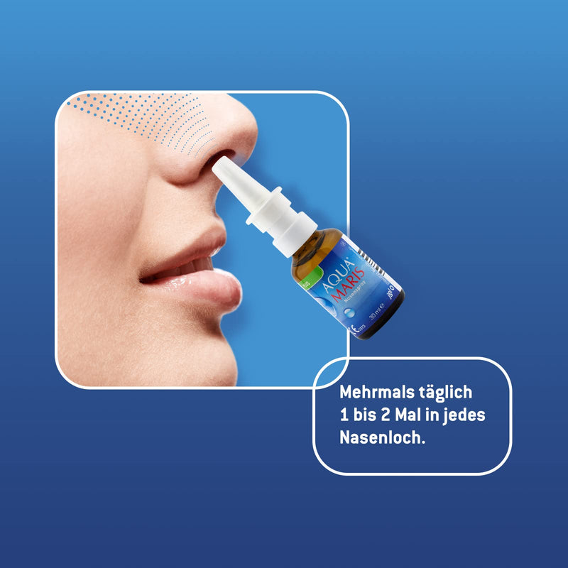 Aqua Maris Plus 30 Ml, Seawater Nose Spray For Regeneration And Moisturizing The Nasal Mucosa, Natural Moisture For The Nose, Enriched With D-Panthenol, Adults And Children - NewNest Australia