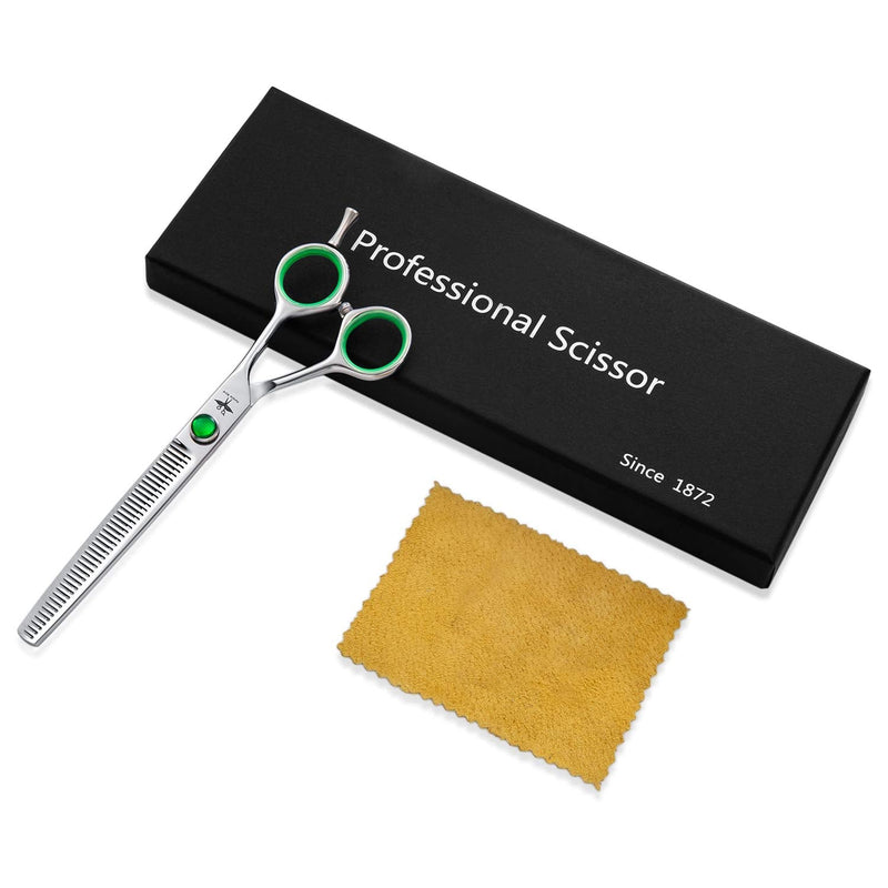 Grooming Scissors Dog Scissors 7 Inch Professional Pet Grooming Set Made Of 440C Japanese Stainless Steel Straight Curved Thinning Chunker Scissors Set V-Tooth Thinning Scissors - NewNest Australia