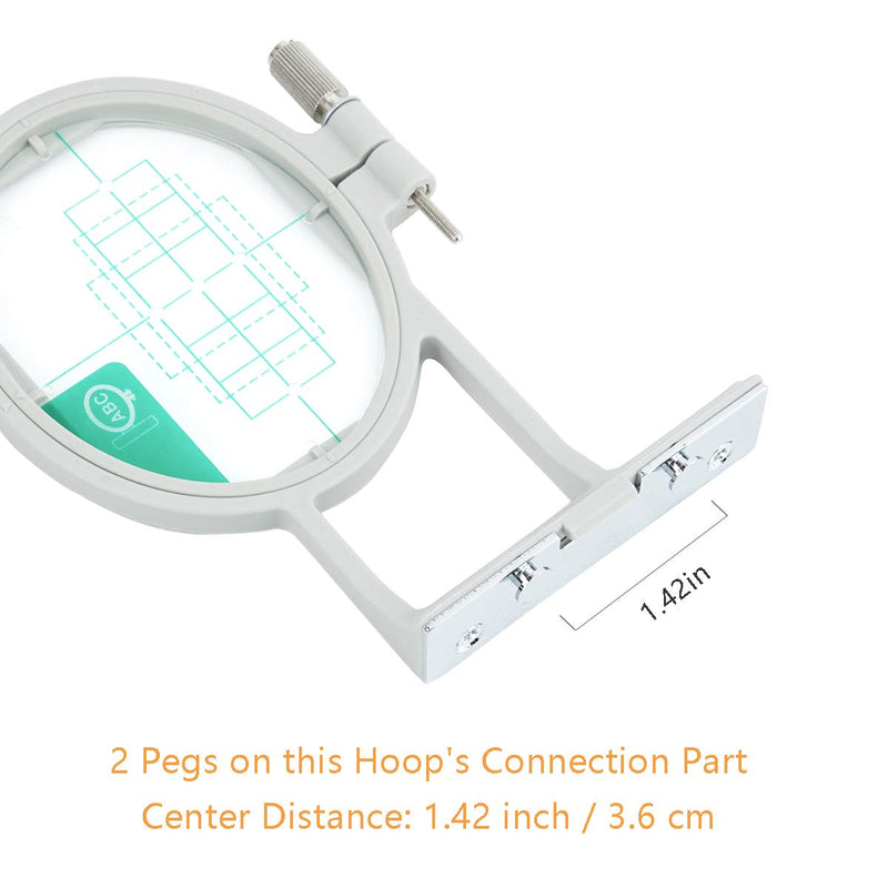 Sew Tech Embroidery Hoops for Brother SE600 SE400 SE625 SE425 PE550D PE540D PE535 PE525 PE500 Innovis Babylock Brother Embroidery Machine Hoop (Small - SA431) Small - SA431 - NewNest Australia