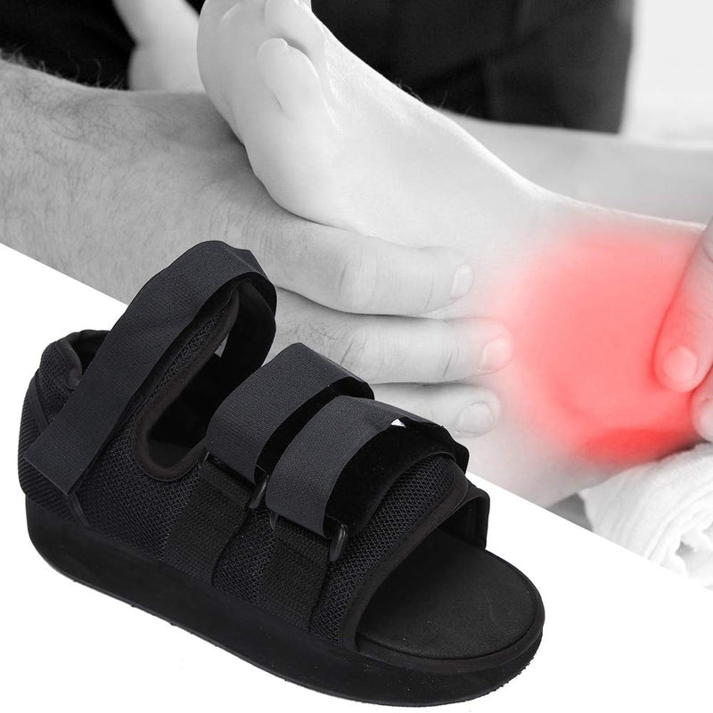 Post op Shoe, Shoe Foot Protector cast Boot cast Post op Shoe Toe Hiking Shoe Square Toe Orthopedic Support Brace for Women and Men, Post op Shoe Foot Plaster Shoes Foot Ankle Bandage(S-Schwarz) S Schwarz - NewNest Australia