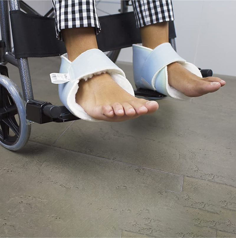 Mobiclinic, Anti-Decubitus Heel Pad, Left, Elbow, Heel, European Brand, Pressure Relief Pad, Anti-Decubitus Heel Cushion, One Size, Adjustable, Washable, Colour: White - NewNest Australia