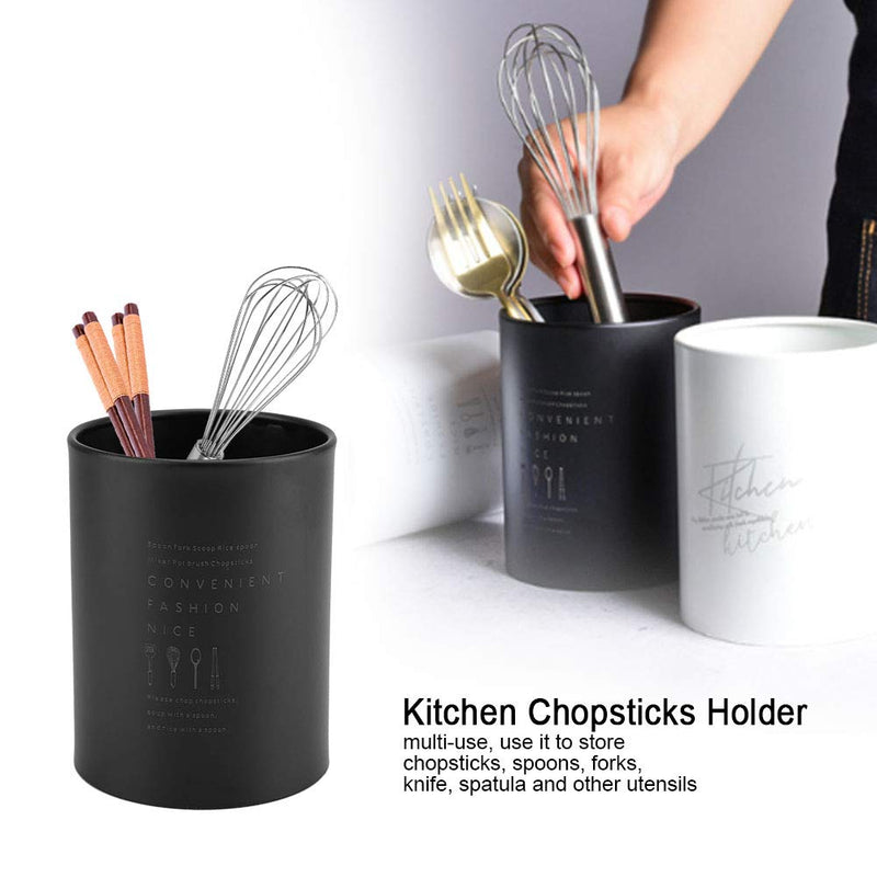 Black Utensil Holder Caddy, Metal Utensil Storage Basket Practical Kitchen Utensil Organiser Compact Flatware Silverware Organizer Tableware Holder for Forks Knives and Spoons Black - NewNest Australia