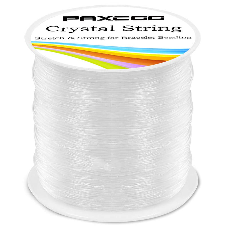 Paxcoo 0.8mm Elastic String, Stretchy Bracelet String Crystal String Bead Cord for Bracelet, Beading and Jewelry Making (120m) - NewNest Australia