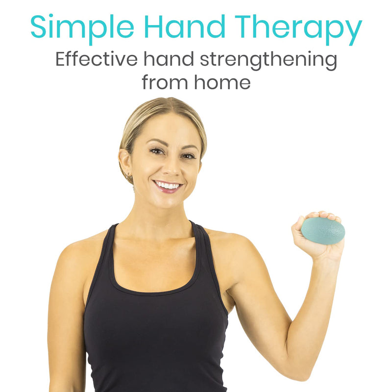 Vive Hand Exercise Eggs - Sensory Squishy Ball for Stress Relief and Grip Strengthening Therapy - Wrist Strength Trainer Equipment - Squeeze Toy for Kids, Adults, Women and Men - for Arthritis 4 - NewNest Australia