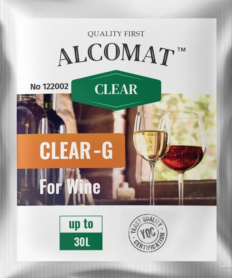 Alcomat Set Red Wine Yeast HAT 16% + Nutrient + Clarifying Agent | Fermenting yeast Distilling yeast Wine yeast | for wine, red wine | Nutri Duo | Clear-G | High alcohol tolerance - NewNest Australia