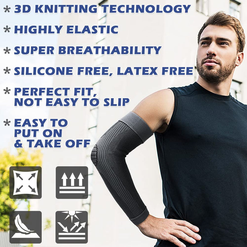 Beister Medical Compression Arm Bandage Supports: 20-30 Mmhg Arm Sleeves For Men & Women (Pair), Arm Protection, Elbow Brace, Compression Sleeves For Arthritis, Tennis Elbow, Lymphedema - NewNest Australia