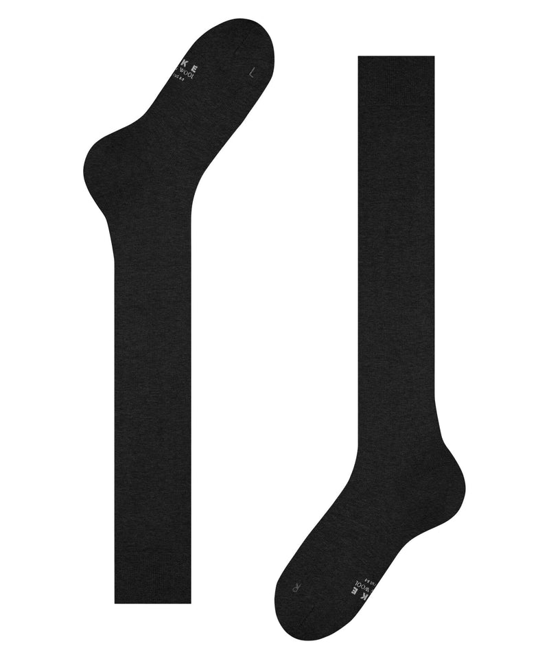 Falke Lufthansa Travel & Comfort Men'S Energizing Wool Knee Socks Breathable Climate Regulating Odor-Inhibiting Wool Compression Socks Elegant For Travel Long Standing Flights 1 Pair - NewNest Australia
