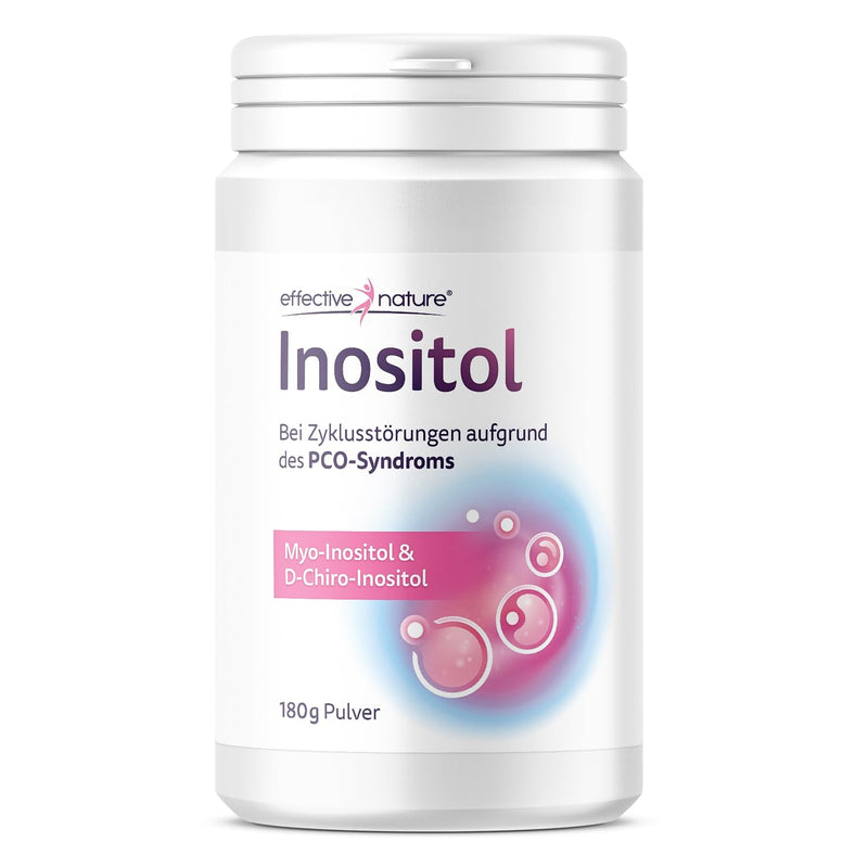 effective nature Inositol - 180 g - for cycle disorders due to PCOS syndrome - particularly effective thanks to Myo-Inositol and D-Chiro-Inositol, powder - Enough for 90 days... - NewNest Australia