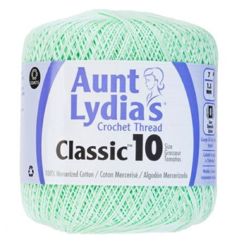 Aunt Lydia's Crochet Thread - Size 10 - Mint Green (2-Pack) - NewNest Australia