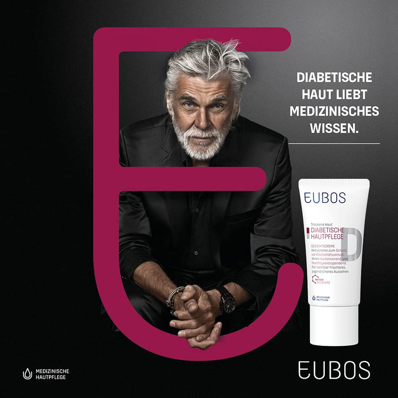 Eubos | DIABETIC SKIN CARE Face Cream | 50ml | for dry and sensitive skin | without mineral oil | Protection against loss of elasticity | For daily facial care facial cream 50 ml - NewNest Australia
