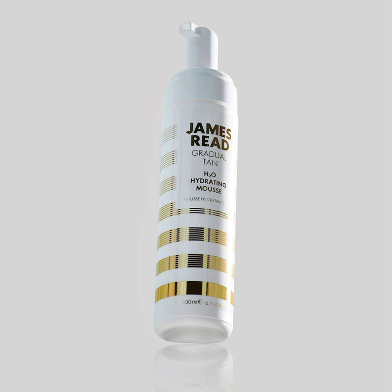 James Read Tan H2O Hydrating Tanning Mousse 200ml - Natural Glow, Rejuvenating & Moisturising, Infused with fruit waters, nutrients and vitamins, Long-lasting results, For all skin types - NewNest Australia