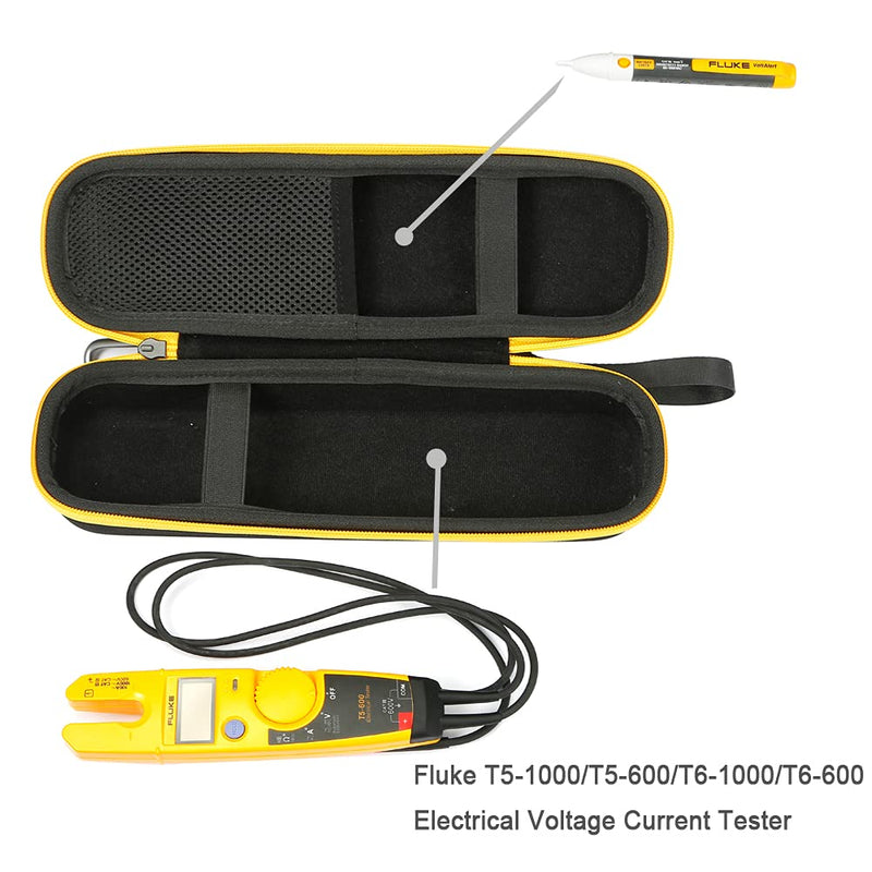 RAIACE Hard Carrying Case for Fluke T5-1000/T5-600/T6-1000/T6-600 Electrical Voltage, Continuity and Current Tester - Black - NewNest Australia