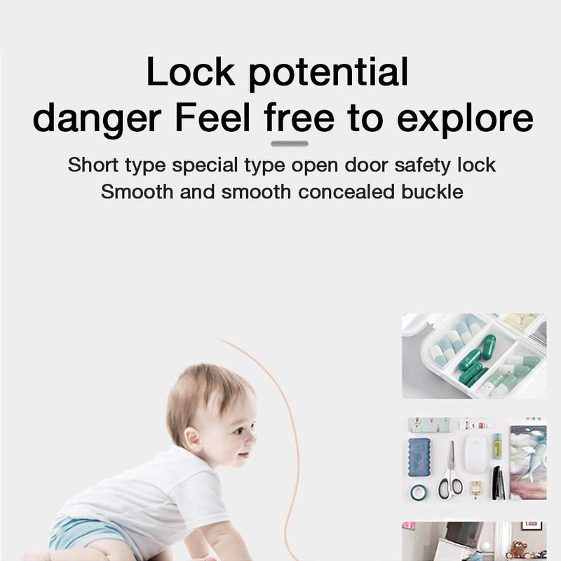 Baby Safety Magnetic Cabinet Lock Set,Child Safety Locks for Cabinets, Doors, Drawers,Cabinet Locks for Babies 6 Childproof Safety Locks, 2 Keys No Drilling & Screws - NewNest Australia