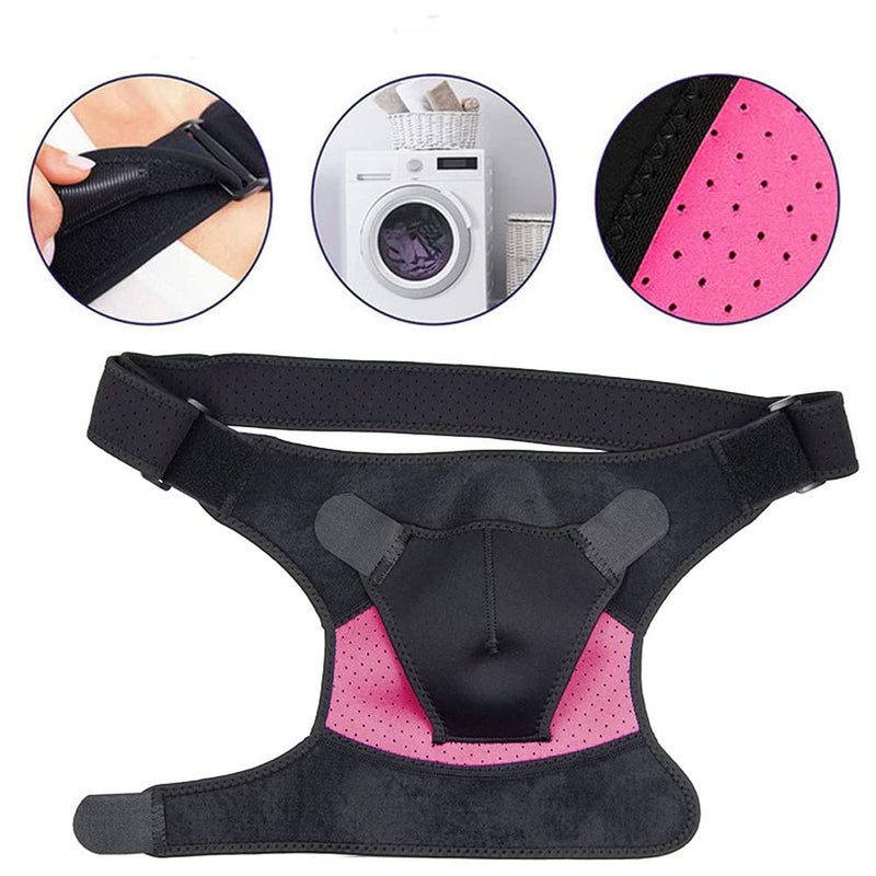 Tofbs Shoulder Brace For Women Men Adjustable Double Support On Shoulder Joint Helps Stability Shoulder Pain Relief For Tendonitis Fits Both Left Or Right (Pink) - NewNest Australia