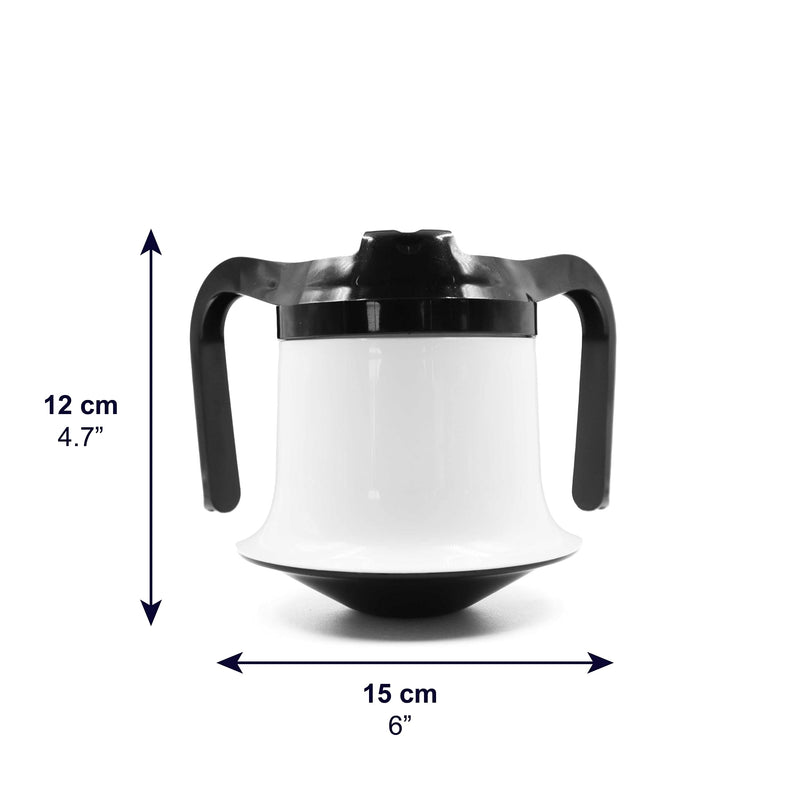 KMINA - Sippy Cup for Adults Non Spill Base, Two Handled Cup for Elderly, Non Spill Base Cups for Elderly, Two Handled Mug with Lid, Hospital Cups for Disabled, Drinking Cup with Spout - NewNest Australia