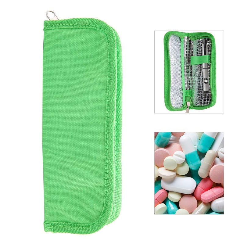 Vobor Insulin Cooler Bag Travel Bag Insulated Portable Cooler Bag Portable Eva Insulin Pack Insulin Bag Pack (Colour: Green) - NewNest Australia