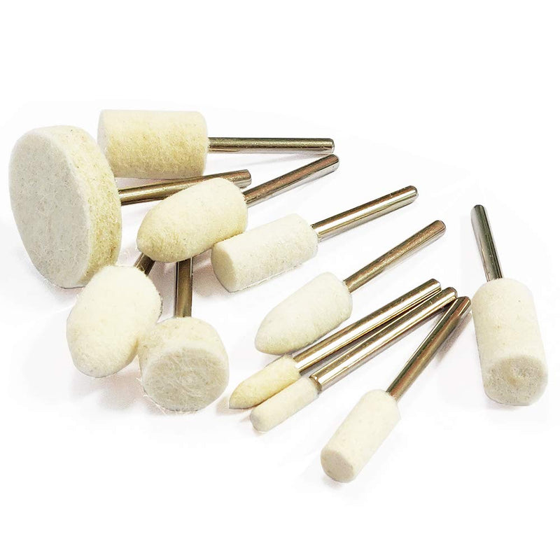 78 Pcs Polishing Buffing Wheel Set for Dremel Polishing Kit Felt Wool Cotton 1/8inch Shank Pad Rotary Tool Accessories - NewNest Australia