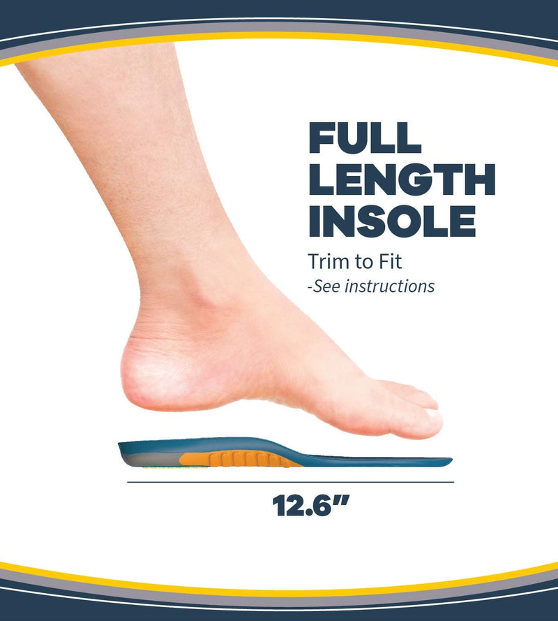 Dr. Scholl's Heavy Duty Support Pain Relief Orthotics, Designed for Men over 200lbs with Technology to Distribute Weight and Absorb Shock with Every Step (for Men's 8-14) - 1 Count (Pack of 1) - NewNest Australia