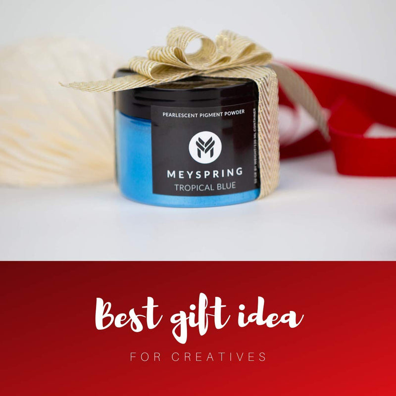 MEYSPRING Tropical Blue Epoxy Resin Color Pigment - 50 Grams - Great for Resin Art, Epoxy Resin, and UV Resin- Mica Powder for Epoxy Resin - NewNest Australia