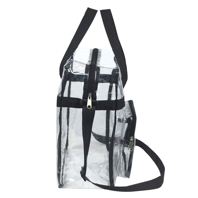 SARVERTIC Clear Tote Bag Transparent Bag Large Toiletry Bag Clear Crossbody Bag with Adjustable Shoulder Strap and Zipper Closure, Perfect for Stadium, Work, Sports Games, Concert - NewNest Australia