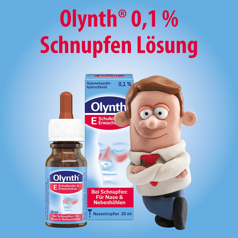 Olynth 0.1% - decongestant cold solution for adults and school children aged 6 and over - 10 ml nose drops 10 ml (pack of 1) - NewNest Australia