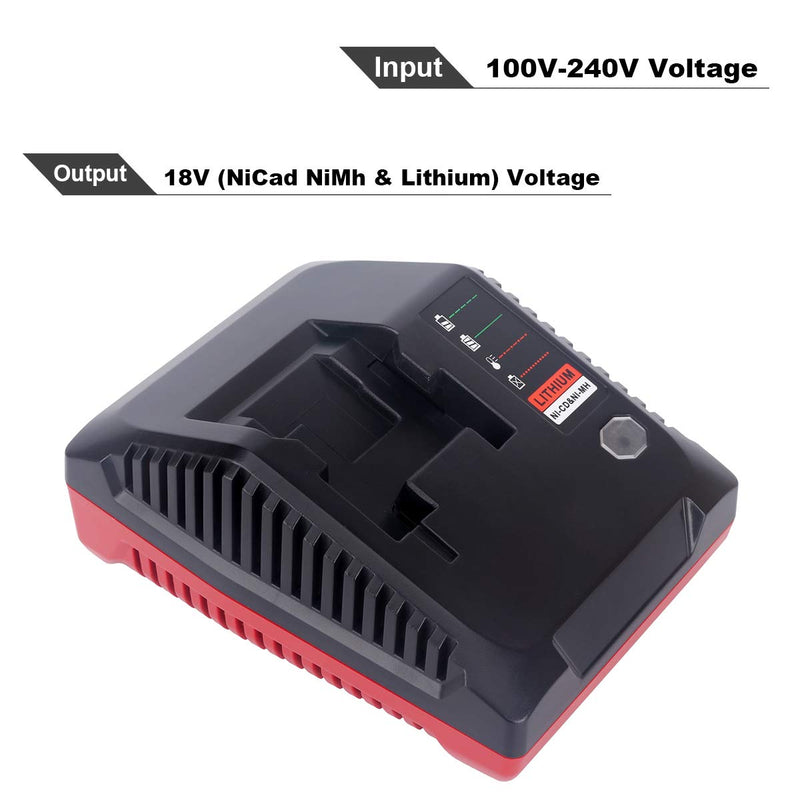 Lasica 18V 3.0A Fast Battery Charger PCXMVC Replacement for Porter Cable 18V Battery Charger, Compatible with Porter-Cable 18-Volt Cordless Tools NiCad, NiMh & Lithium-Ion Battery PC18BL PC18BLEX - NewNest Australia