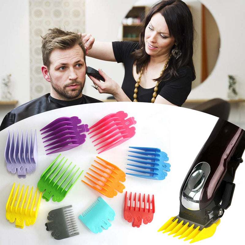 LATTCURE Hair Combs Set, 10 Pieces Hair Clipper Guide Limit Comb Attachment Set Hair Clipper Combs Limit Comb Set Replacement for Choice - NewNest Australia