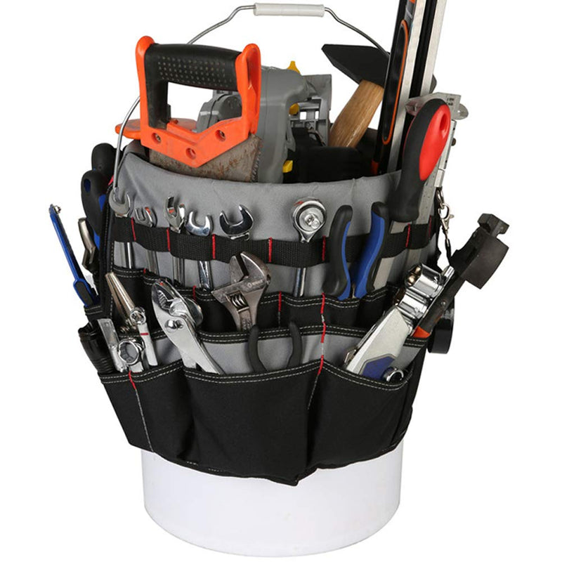 IRONLAND Bucket Tool Bag Organizer with 51 Pockets BT-001 (Fits 3.5-5 Gallon Bucket) - NewNest Australia