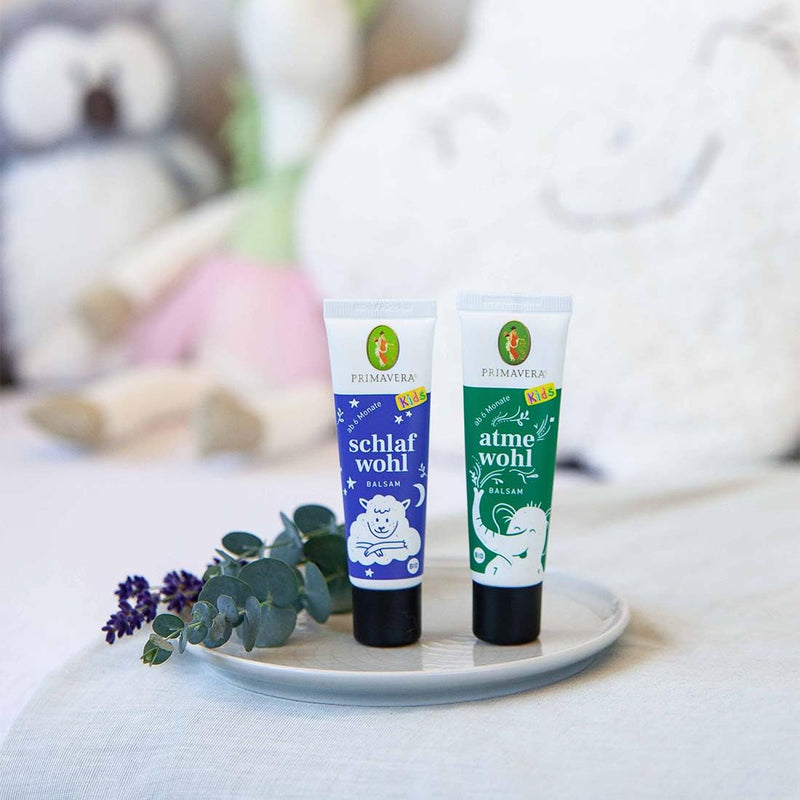 PRIMAVERA Atmewohl Baby & Children's Balm organic 30 ml - thyme, myrtle and cajeput - aromatherapy, baby-mild essential oils - for babies from 6 months 30 ml (pack of 1) - NewNest Australia