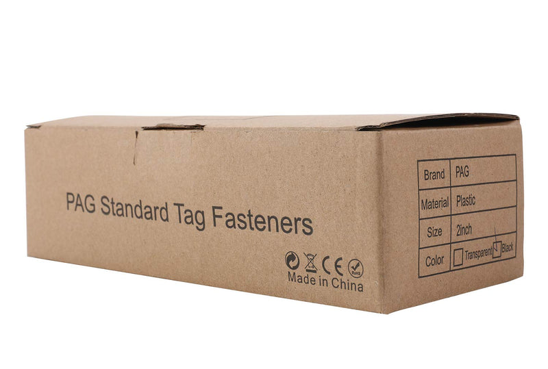 PAG 2" Standard Tagging Gun Fasteners Tag Barbs Attachments for All Standard Price Tag Gun, 5000pcs - 50pcs/Clip, Black - NewNest Australia