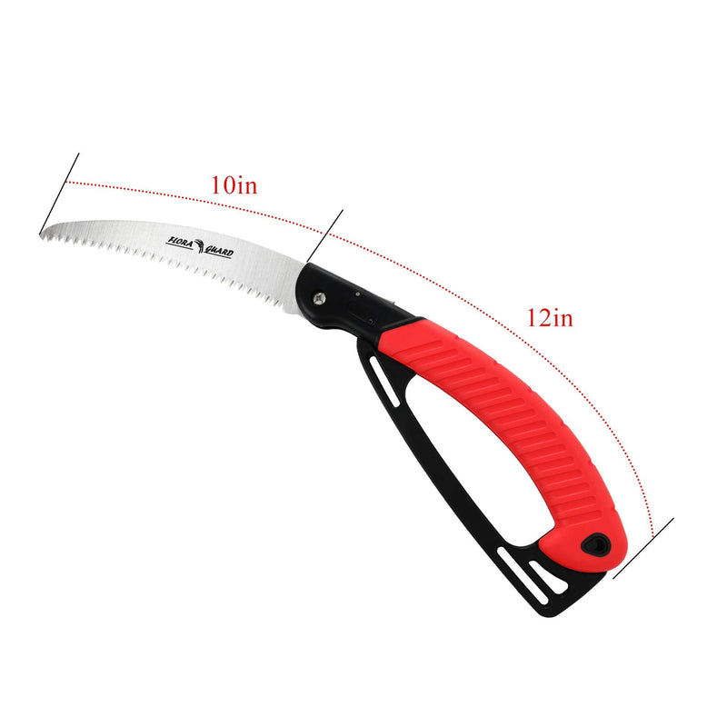 FLORA GUARD Hand Pruning Saws 9 Inch Folding Saw with Non-Slip Handles and Safey Lock, Quality Made for Real Work - NewNest Australia