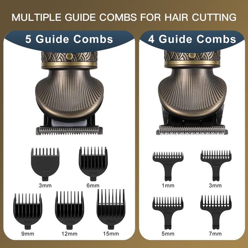 Surker Hair Trimmer Set Professional Hair Trimmer Men'S Precision Trimmer Beard Trimmer Beard Trimmer Razor Men'S T-Shaped Trimmer Nose Hair Trimmer Body Hair Trimmer 7 In 1 - NewNest Australia