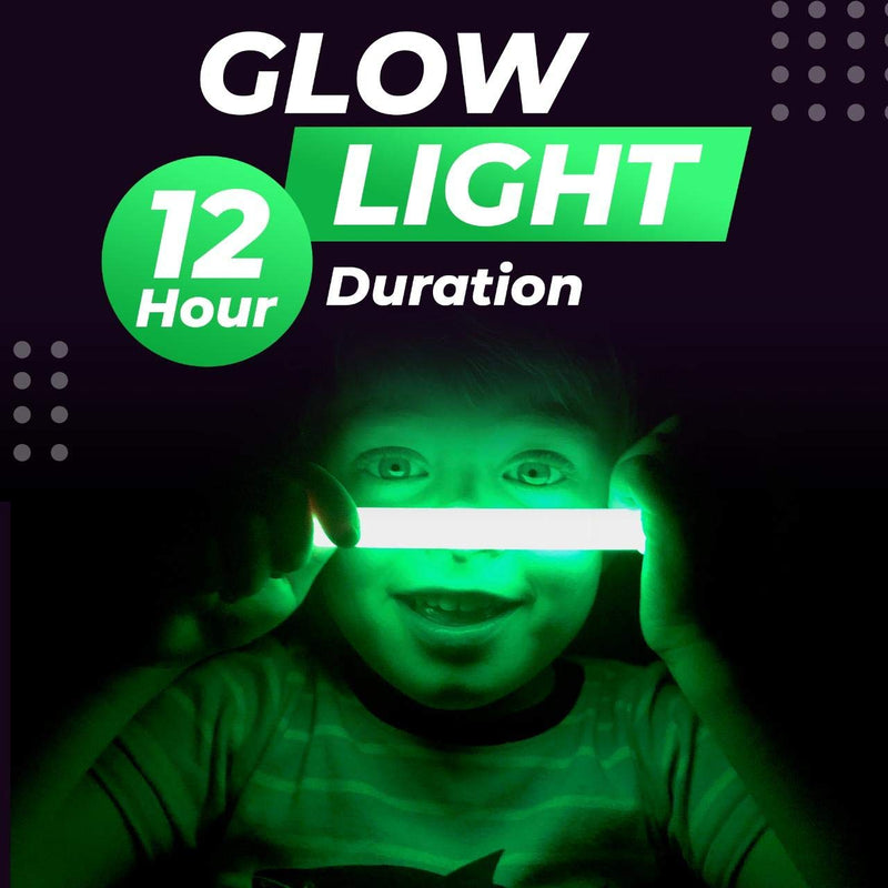 25 Ultra Bright Green Glow Sticks - Individual Packed With Lanyard - For Camping, Emergency Survival - Glow Lights for Blackouts, Hurricane and Storms- 6 Inch Chem Light Sticks with 12 Hour Duration - NewNest Australia