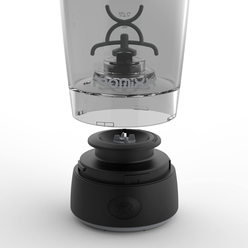 Promixx Original Shaker Bottle - Battery Operated for Smooth Protein Shakes, On the Go, Made of Plastic - BPA Free, 600 ml Cup (Black) Black - NewNest Australia