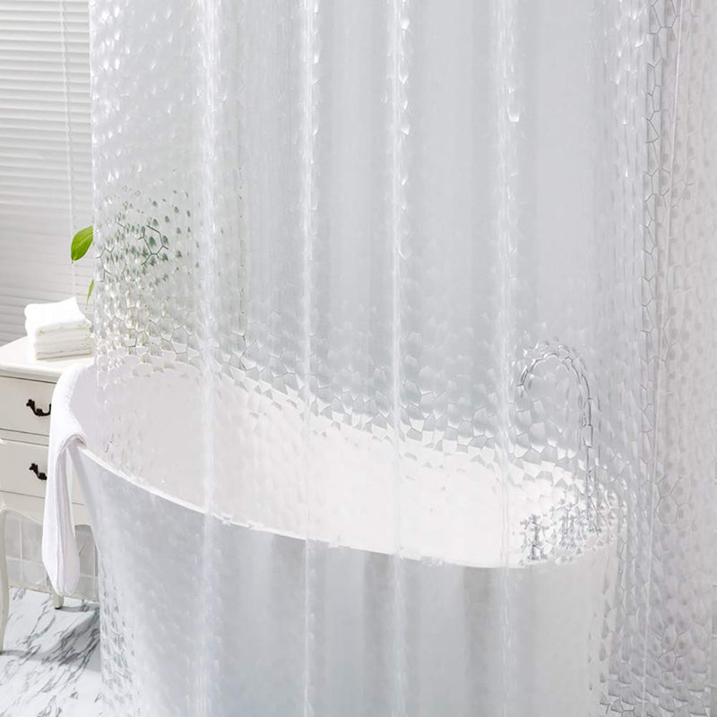 Ryhpez Shower Curtain Liner - Clear Shower Curtain Set with Hooks | 72"x72" - NewNest Australia