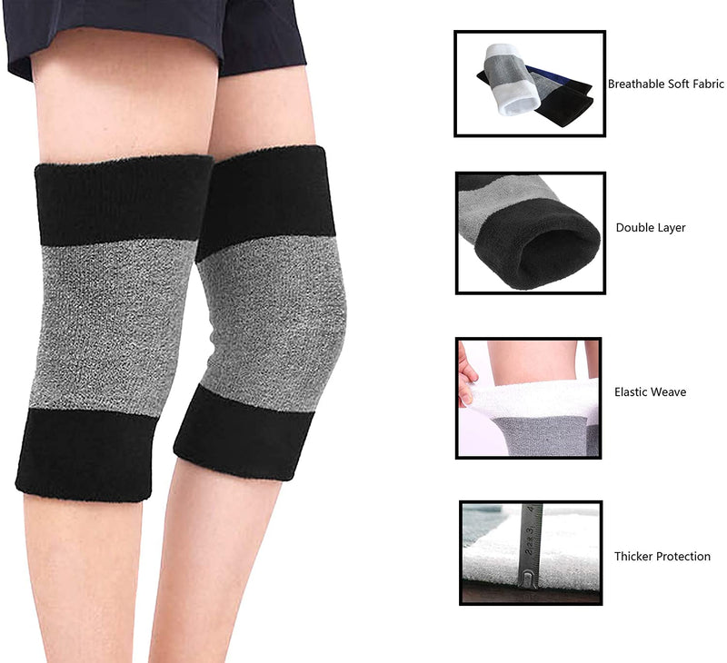 1 Pair Unisex Knee Support, Winter Thermal Knee Support, Knee Warmer, Elastic Knee Pads, Knee Pads Knee Brace For Women, Men, Ideal Support For Osteoarthritis, Tendonitis And Sports - NewNest Australia