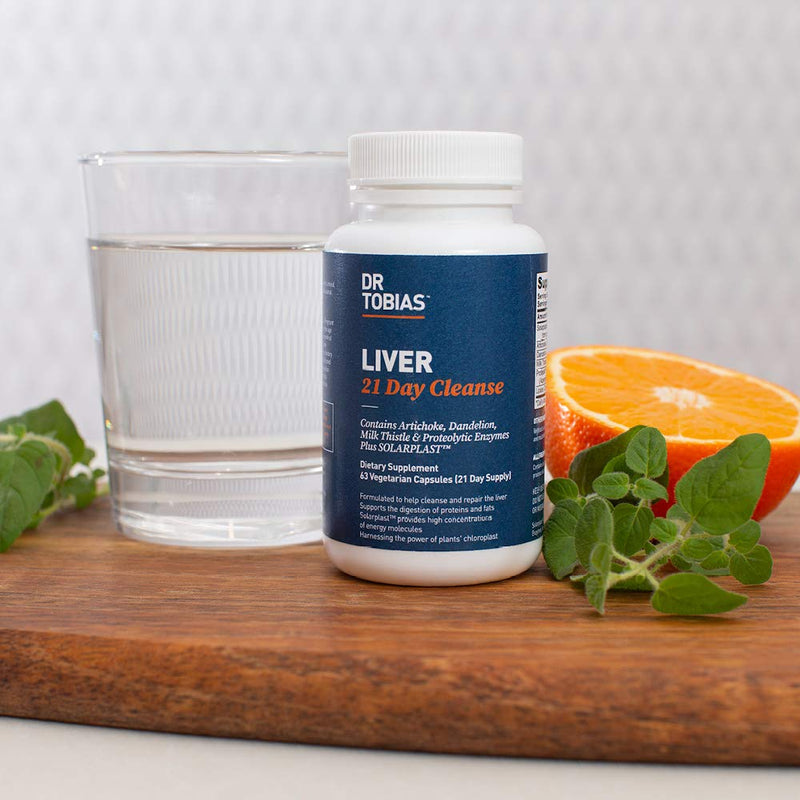 Dr. Tobias Liver 21 Day Cleanse, Cleanses Liver and Supports Digestion, 63 Vegetable Capsules (3 Daily) - NewNest Australia