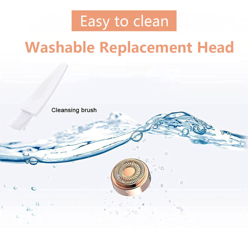 Women Facial Hair Remover Replacement Heads Next Generation Apply to Flawless Finishing Touch Facial Epilator, Painless Hypo-Allergenic Replacement Blades for Lady Shaver Rose Gold Replacement Heads - NewNest Australia
