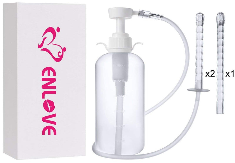Enlove Intimate Shower Shower Men Shower And Vaginal Shower Enema Set For Intestinal Enema Syringe Enema Irrigator Hygiene Shower Pump Bottle For Women (600 Ml) - NewNest Australia