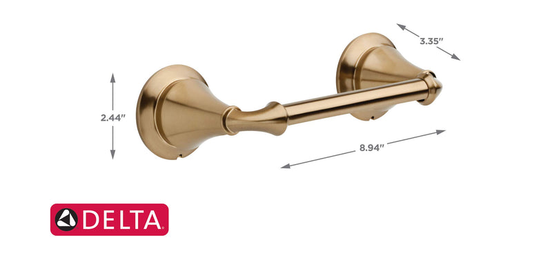 Delta Faucet 79450-CZ Tissue Holder, Pivoting Toilet Paper, Champagne Bronze Pivoting Toilet Paper Holder - NewNest Australia