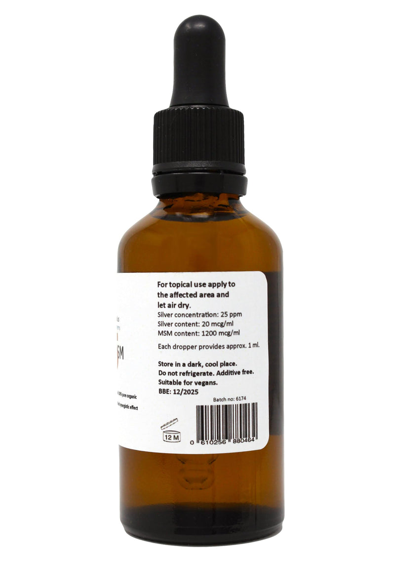 Silver MSM 25 (liquid) - 50 ml pipette bottle - NewNest Australia
