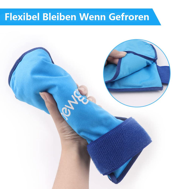 NEWGO Cooling Gloves Chemotherapy Pack of 2 Gel Gloves Cooling Pads Cold Warm Compress for Wrist, Hand, Fingers Chemo and Rheumatism Cooling Gloves Blue - NewNest Australia
