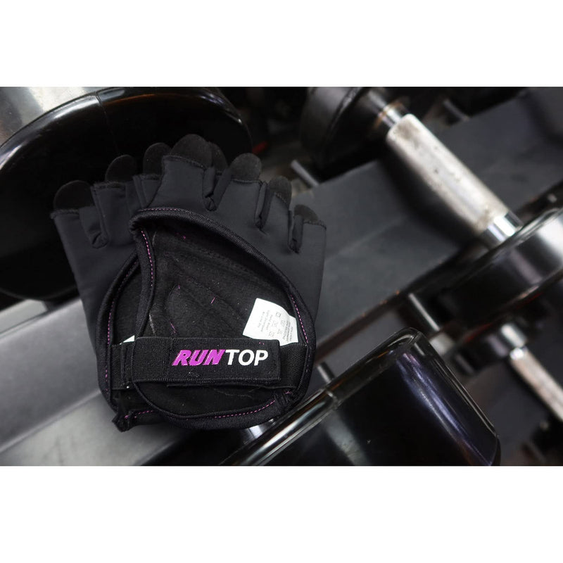 RUNTOP Workout Grip Gloves Cross Training WODS Fitness Gym Yoga Exercise Weight Lifting Powerlifting Bodybuilding Hand Palm Protect Men Women Pink (New Version) Small - NewNest Australia