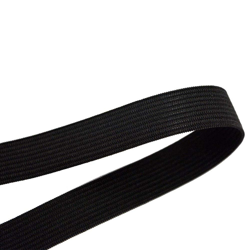 Black Elastic Band for Sewing Elastic Spool High Elasticity Knitting Elastic Band Elastic Sewing Band (0.6 inch X 5.5 Yard) 0.6 inch X 5.5 yard - NewNest Australia