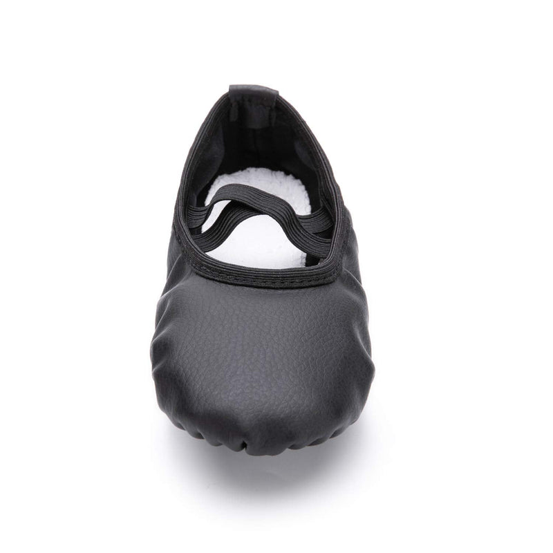 RoseMoli Ballet Shoes for Girls/Toddlers/Kids/Women, Leather Yoga Shoes/Ballet Slippers for Dancing 4.5 Big Kid Black - NewNest Australia