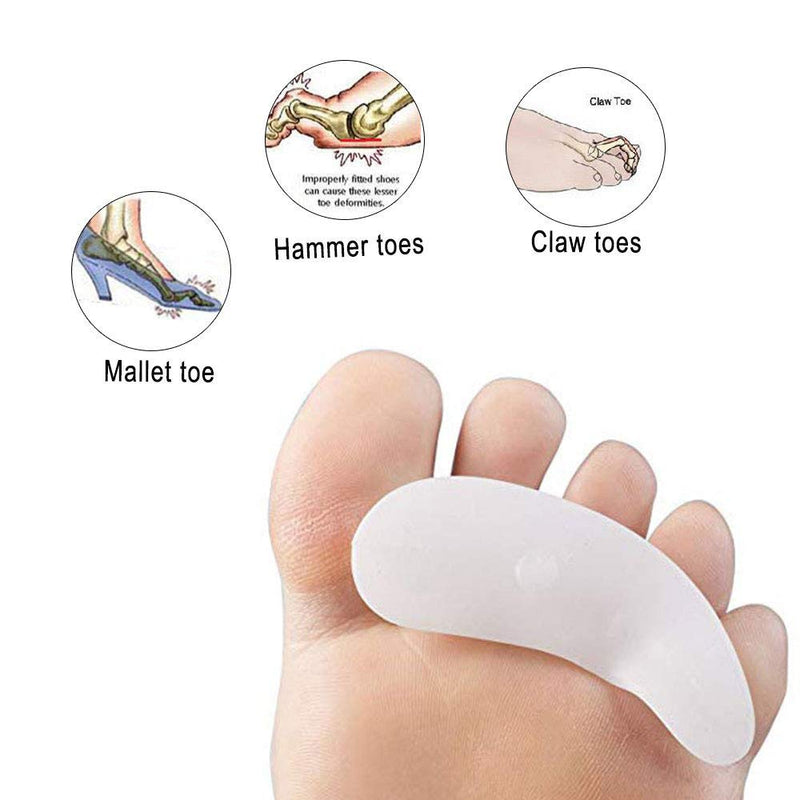 Pedimend Silicone GEL TOE SQUEEZING AVOIDING SEPRATOR (3PAIR) - Separates & Cushions Toes - Improves Balance & Foot Strength - Hammer Toe Corrector - Foot Care - NewNest Australia